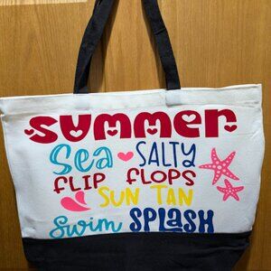 Beach Bag Tote, Handmade, Large Tote, Bag, Mothers Day Gift, Beach Bag